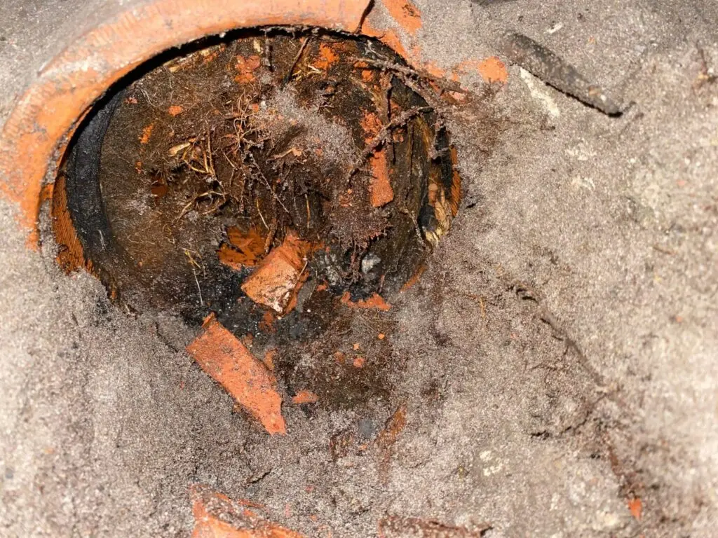 Blocked drains caused by tree roots