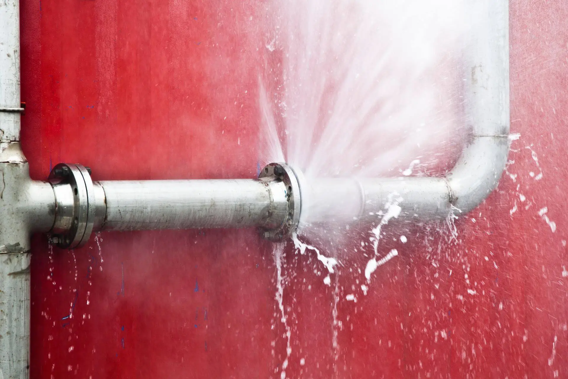 Burst water pipe