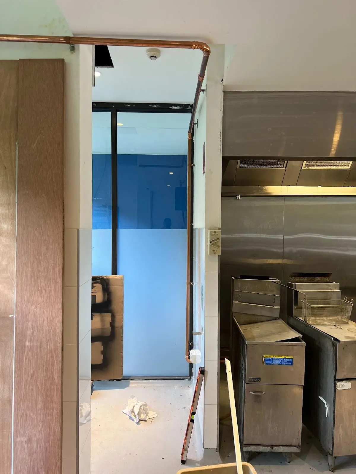 Gas line installation for a local small business (5)