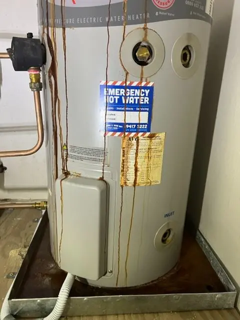 Hot water heater servicing