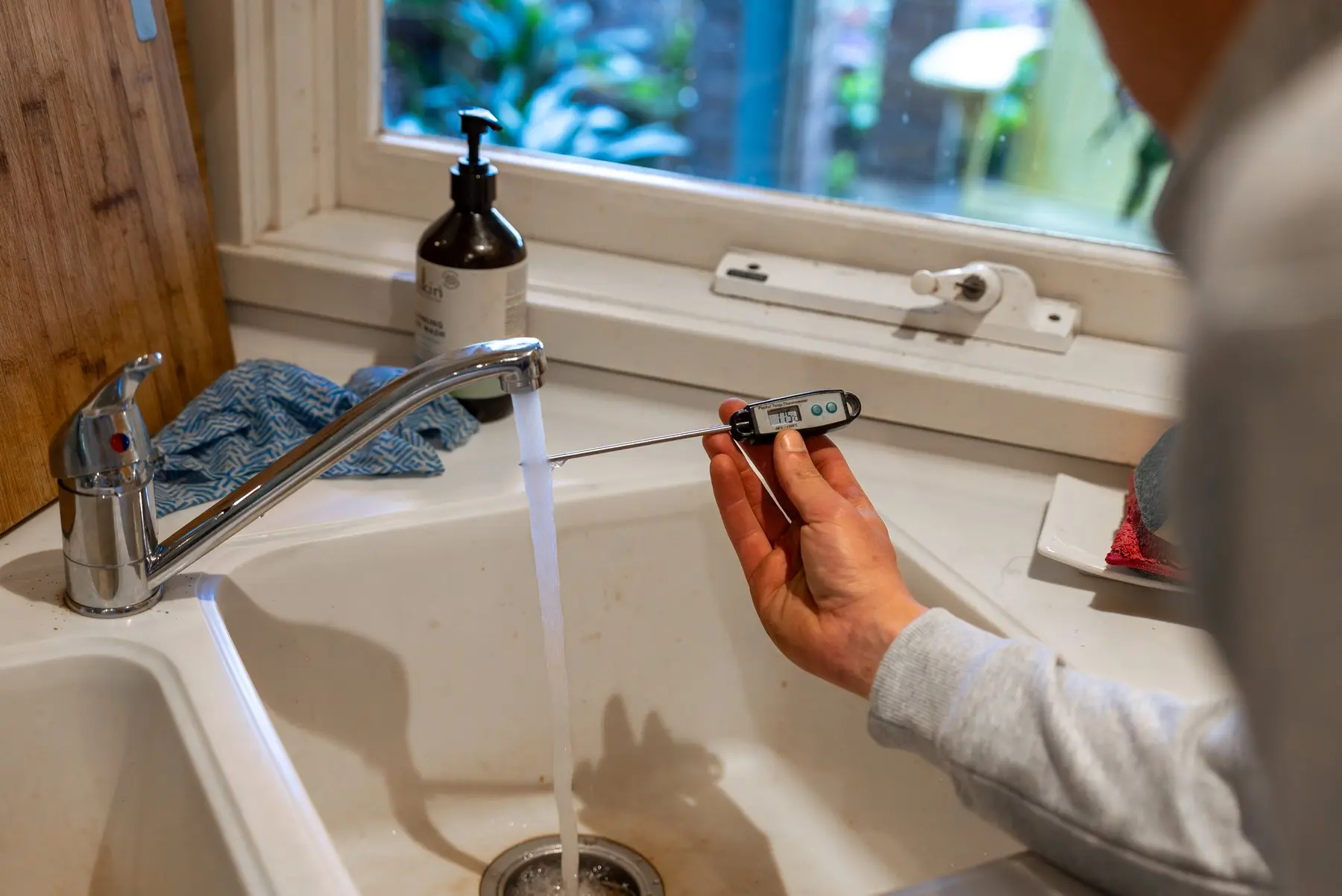 Water running from a tap after a Plumbwell repair