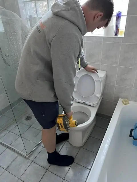 New toilet installation