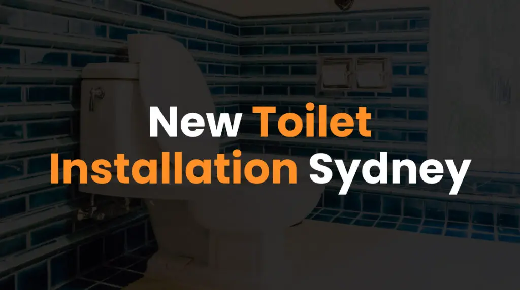New toilet installation Sydney